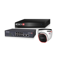 08IP - 8CHNVR + 8 DOME + 8CH POE SWITCH