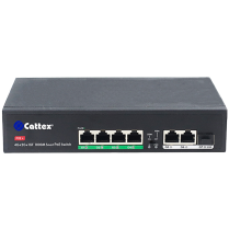 6-PORT FULL GIGABIT POE FIBER