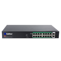 19-PORT FULL GIGABIT POE FIBER