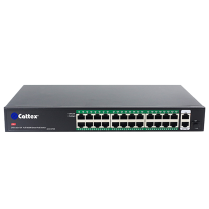 27-PORT FULL GIGABIT POE FIBER