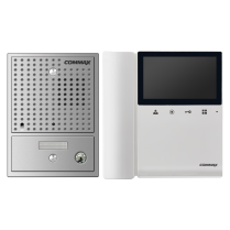 CDV-43K WHITE/ DRC-4CGN2(D SIL) 4.3&rdquo; Pinhole Col Vid 220 Kit