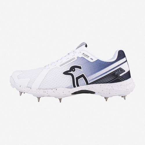 Kookaburra 2024 2.0 Spike Cricket Shoe White/black