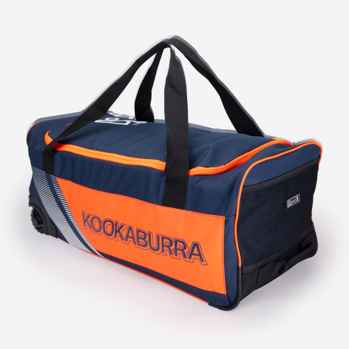 9500 CRICKET WHEELIE BAG NAVY/ORANGE