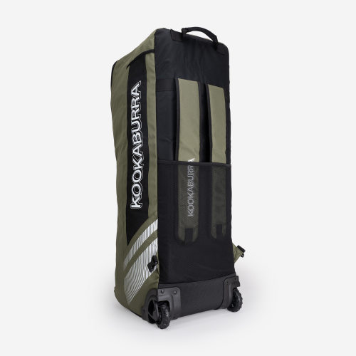 Kookaburra WD4000 Wheelie Duffle Bag 2026 Khaki & Black