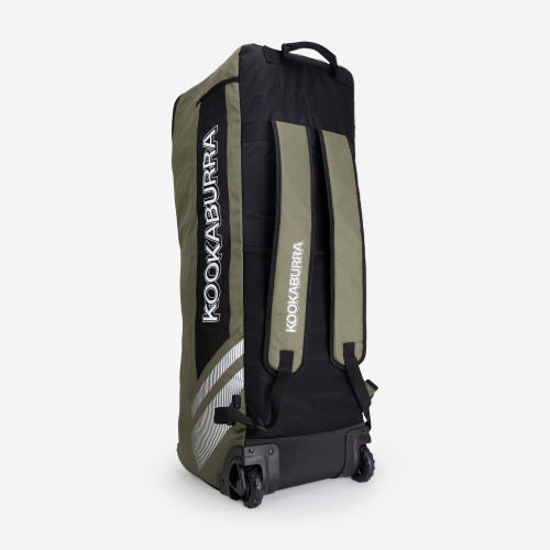 Kookaburra WD4000 Wheelie Duffle Bag 2026 Khaki & Black 