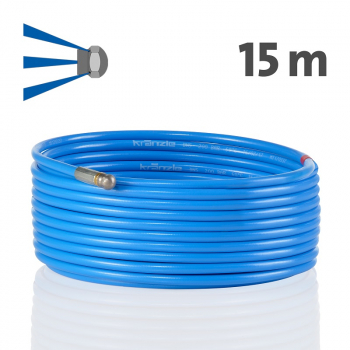 DRAIN CLEANING HOSE 15M WITH NOZZLE - M22