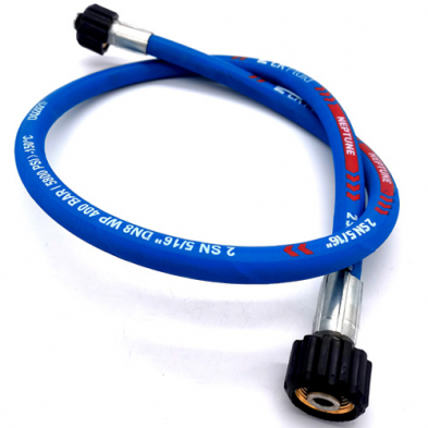 High pressure connection hose of 1m for installation