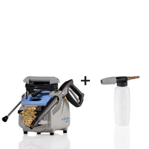 Kranzle 1050P high pressure washer with foam lance combo
