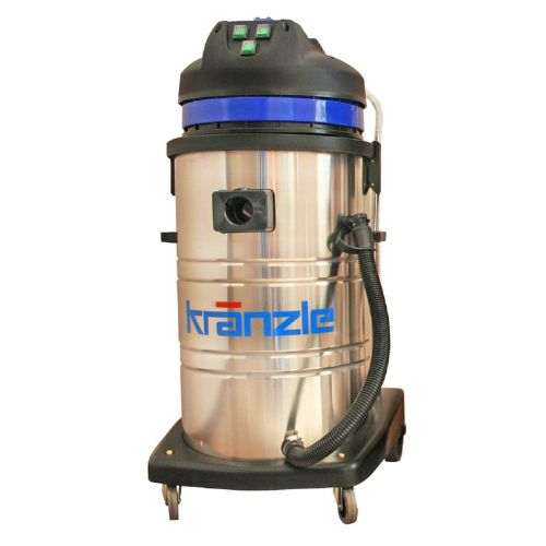 Stainless steel vacuum cleaner with triple motor 80 litre