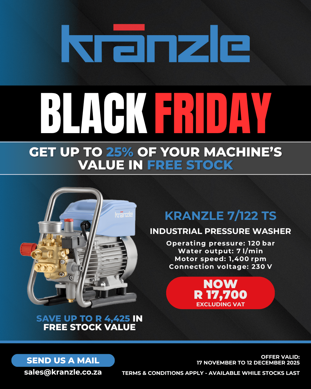 Kranzle HD 7/122 Black Friday