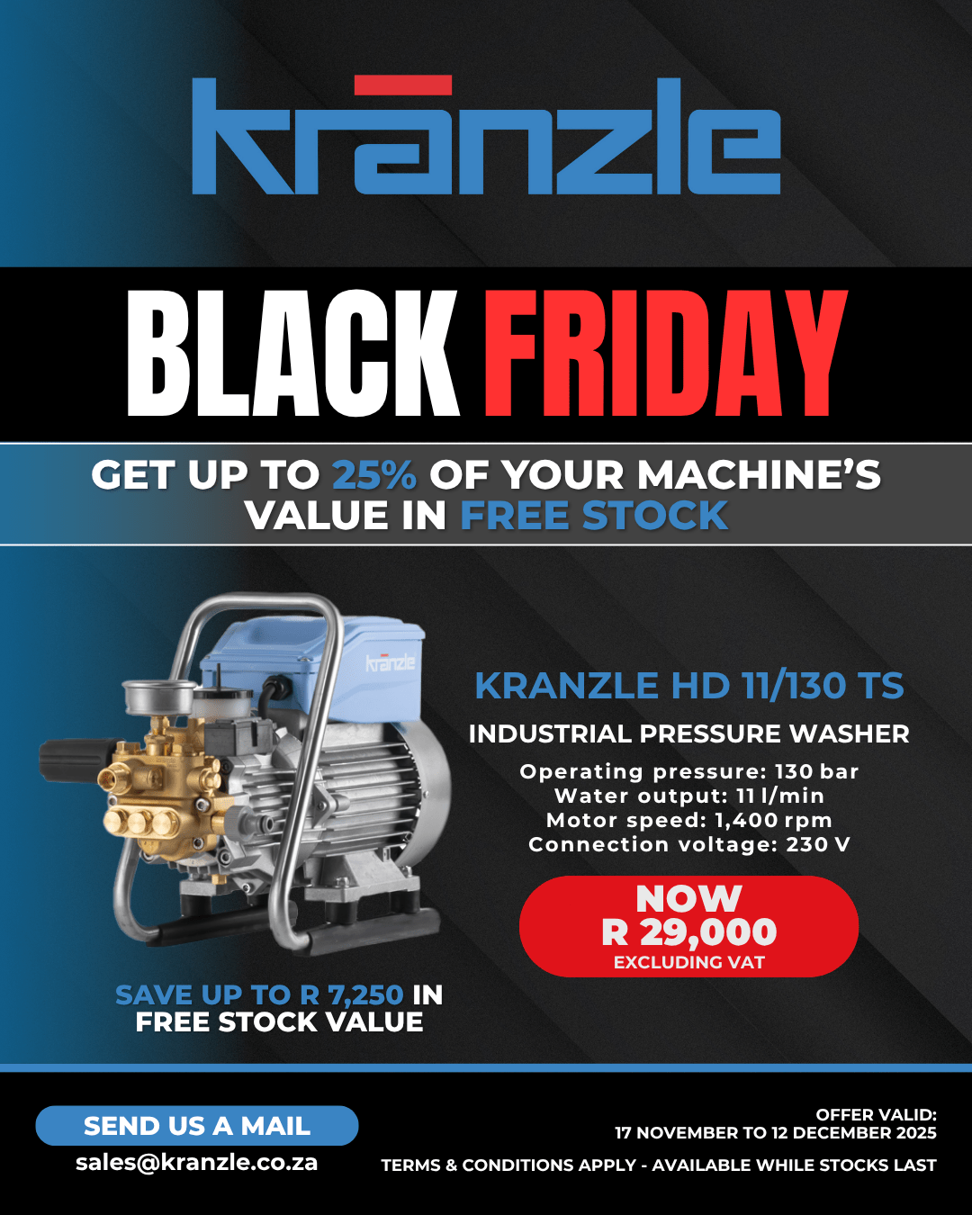 Kranzle HD 11/130 Black Friday