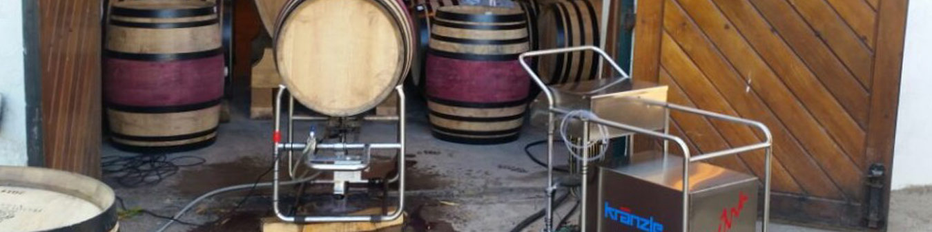 Kranzle wine barrel cleaner cleaning wine barrels