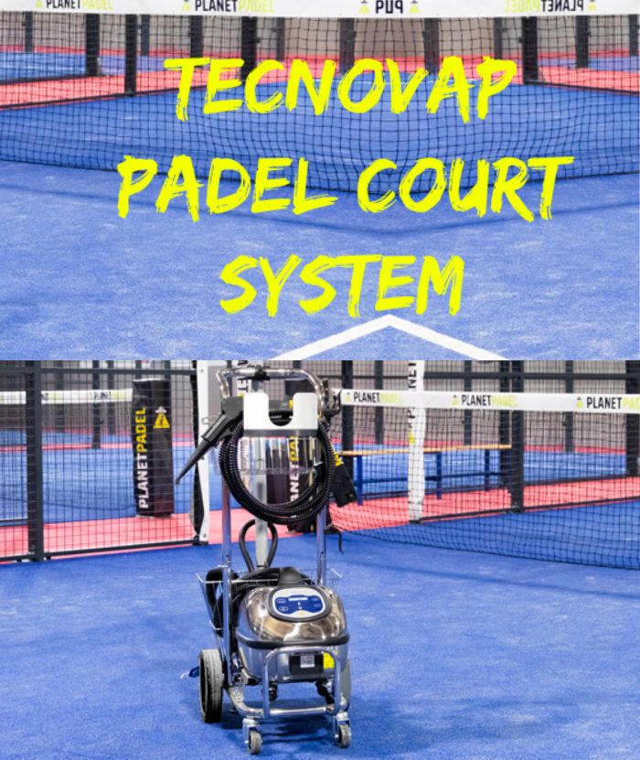 padel court glass cleaning system