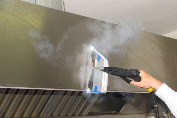 Tecnovap Steam Cleaner Cleaning Commercial Oven Canopy Extractor Hood